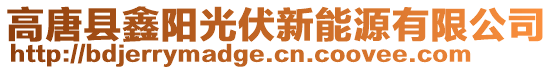 高唐县鑫阳光伏新能源有限公司