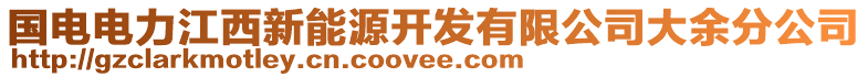 國(guó)電電力江西新能源開發(fā)有限公司大余分公司