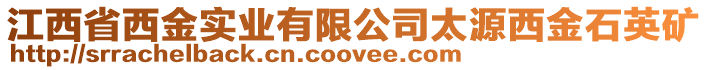 江西省西金實(shí)業(yè)有限公司太源西金石英礦