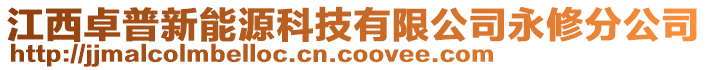 江西卓普新能源科技有限公司永修分公司