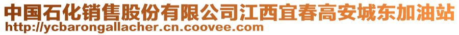 中國(guó)石化銷售股份有限公司江西宜春高安城東加油站