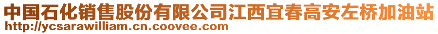 中國石化銷售股份有限公司江西宜春高安左橋加油站