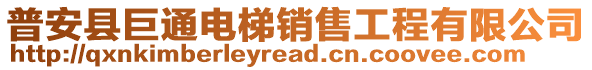 普安縣巨通電梯銷售工程有限公司