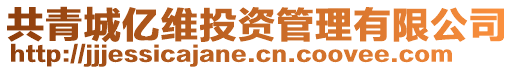 共青城億維投資管理有限公司