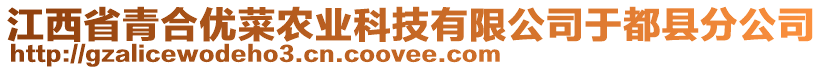 江西省青合優(yōu)菜農(nóng)業(yè)科技有限公司于都縣分公司