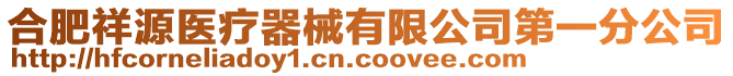 合肥祥源醫(yī)療器械有限公司第一分公司