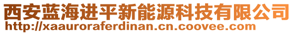 西安藍(lán)海進平新能源科技有限公司