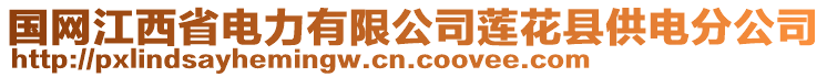 國(guó)網(wǎng)江西省電力有限公司蓮花縣供電分公司