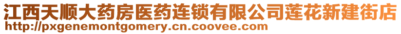 江西天顺大药房医药连锁有限公司莲花新建街店