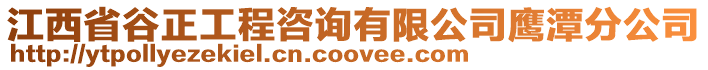 江西省谷正工程咨詢有限公司鷹潭分公司