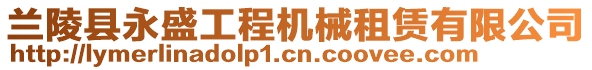 蘭陵縣永盛工程機械租賃有限公司