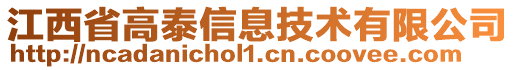 江西省高泰信息技術(shù)有限公司