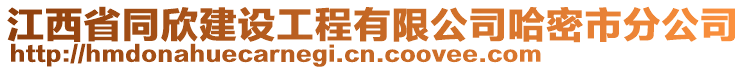 江西省同欣建設(shè)工程有限公司哈密市分公司