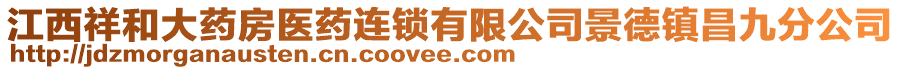 江西祥和大藥房醫(yī)藥連鎖有限公司景德鎮(zhèn)昌九分公司