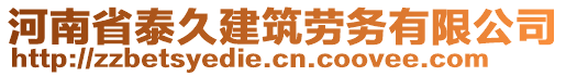 河南省泰久建筑勞務(wù)有限公司