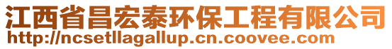 江西省昌宏泰环保工程有限公司