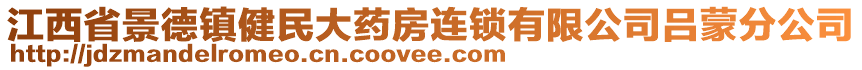 江西省景德镇健民大药房连锁有限公司吕蒙分公司