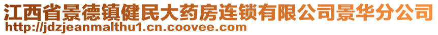 江西省景德鎮(zhèn)健民大藥房連鎖有限公司景華分公司