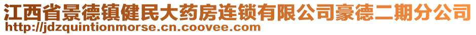 江西省景德鎮(zhèn)健民大藥房連鎖有限公司豪德二期分公司