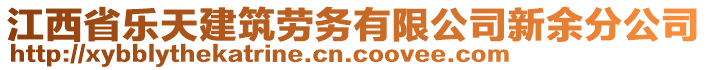 江西省樂天建筑勞務有限公司新余分公司