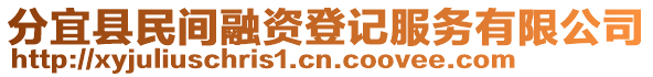 分宜縣民間融資登記服務有限公司