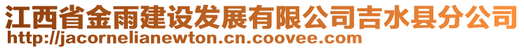 江西省金雨建設(shè)發(fā)展有限公司吉水縣分公司