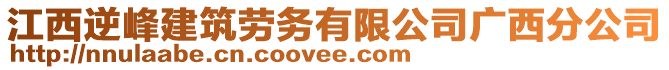 江西逆峰建筑勞務有限公司廣西分公司