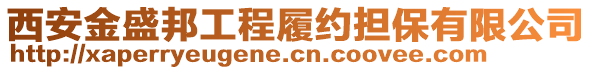 西安金盛邦工程履約擔保有限公司