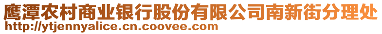 鷹潭農(nóng)村商業(yè)銀行股份有限公司南新街分理處