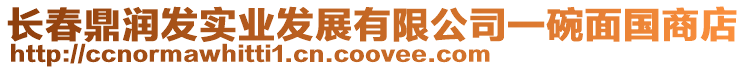 長(zhǎng)春鼎潤(rùn)發(fā)實(shí)業(yè)發(fā)展有限公司一碗面國商店