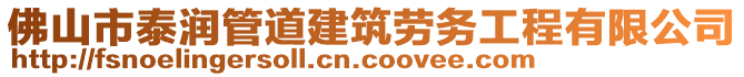 佛山市泰潤(rùn)管道建筑勞務(wù)工程有限公司