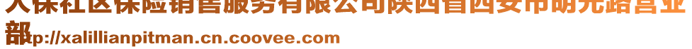 人保社區(qū)保險銷售服務(wù)有限公司陜西省西安市明光路營業(yè)
部