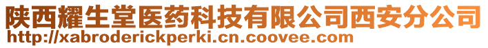 陜西耀生堂醫(yī)藥科技有限公司西安分公司