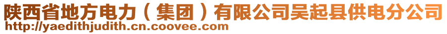 陜西省地方電力（集團(tuán)）有限公司吳起縣供電分公司