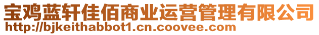 寶雞藍(lán)軒佳佰商業(yè)運(yùn)營(yíng)管理有限公司