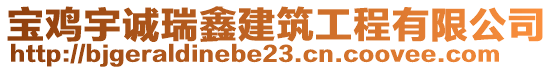 寶雞宇誠(chéng)瑞鑫建筑工程有限公司