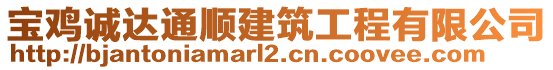 寶雞誠(chéng)達(dá)通順建筑工程有限公司