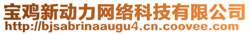 寶雞新動力網(wǎng)絡(luò)科技有限公司