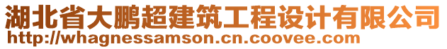 湖北省大鵬超建筑工程設計有限公司