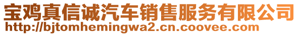 寶雞真信誠(chéng)汽車銷售服務(wù)有限公司