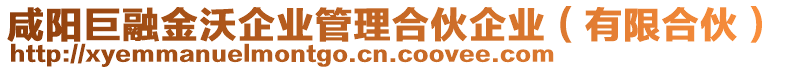 咸陽(yáng)巨融金沃企業(yè)管理合伙企業(yè)（有限合伙）