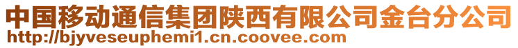 中國移動通信集團(tuán)陜西有限公司金臺分公司