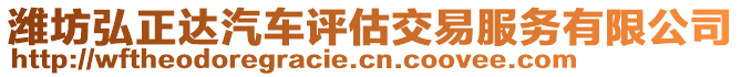 濰坊弘正達(dá)汽車評(píng)估交易服務(wù)有限公司