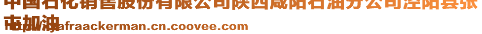 中國石化銷售股份有限公司陜西咸陽石油分公司涇陽縣張
屯加油