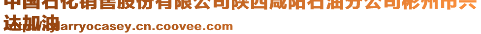 中國(guó)石化銷售股份有限公司陜西咸陽(yáng)石油分公司彬州市興
達(dá)加油