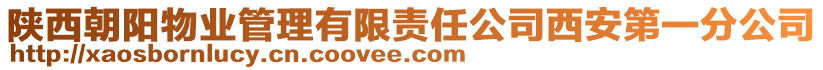 陜西朝陽物業管理有限責任公司西安第一分公司
