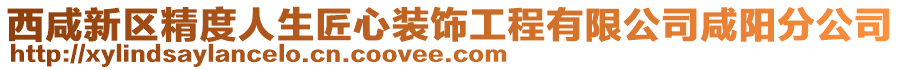 西咸新區(qū)精度人生匠心裝飾工程有限公司咸陽(yáng)分公司