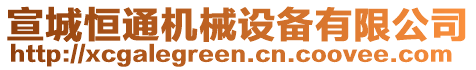 宣城恒通機械設(shè)備有限公司