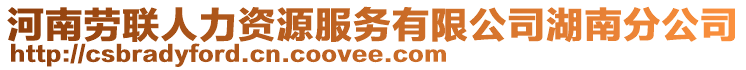 河南勞聯(lián)人力資源服務(wù)有限公司湖南分公司