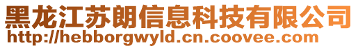 黑龍江蘇朗信息科技有限公司